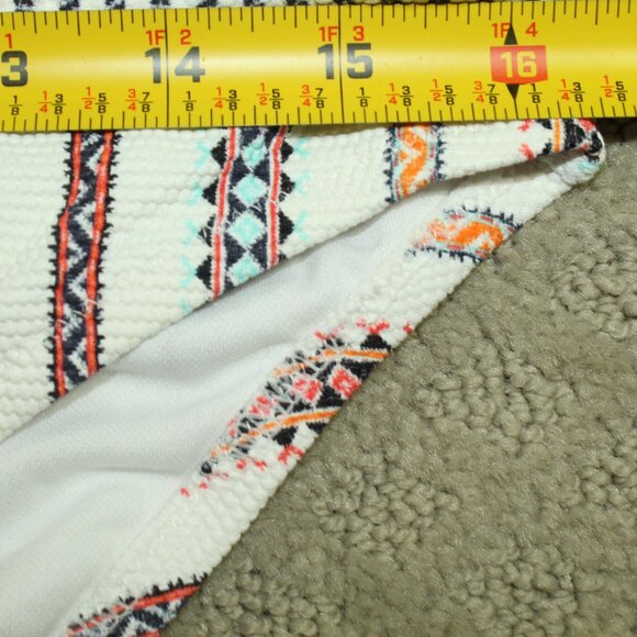 Jessica Simpson Striped Colorful Women's Bikini Swim Bottom Medium - Picture 4 of 5